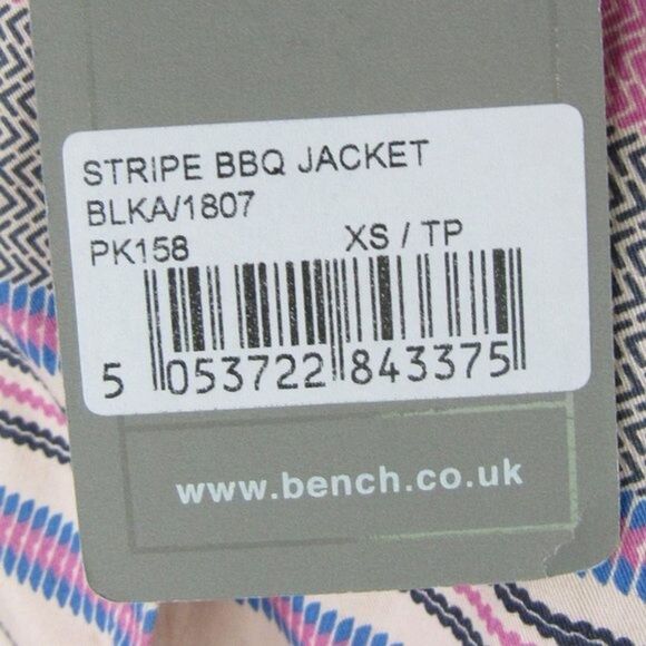 Bench. BBQ Stripe Active Jacket Womens XS Colorful Hidden Hood Outdoors Light - Picture 7 of 16